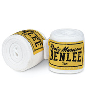 Bandaże bokserskie, owijki BENLEE ELASTIC 300 cm białe