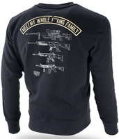 Bluza DOBERMANS FUCKING FAMILY BC306 czarna prosta