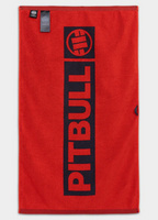 Ręcznik kąpielowy PIT BULL GYM HILLTOP grafitowo/czerwony 88x52 cm