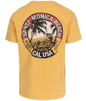 T-shirt PIT BULL Denim Washed OCEANSIDE żółty (yellow)