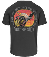 T-shirt PIT BULL SHOT FOR SHOT grafitowy