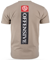 T-shirt DOBERMANS OFFENSIVE SPORT TS367 beżowy