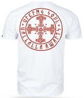 T-shirt DOBERMANS THORS CROSS TS386 biały