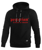 Bluza PRETORIAN BACK TO CLASSIC czarno-czerwona kaptur