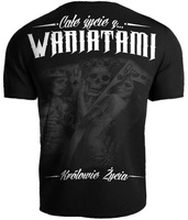 T-shirt PUBLIC ENEMY CAŁE ŻYCIE Z WARIATAMI czarny