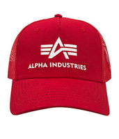 Czapka ALPHA INDUSTRIES TRUCKER BASIC czerwona (speed red) 186902 328