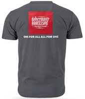 T-shirt DOBERMANS ONE FOR ALL TS372 stalowy