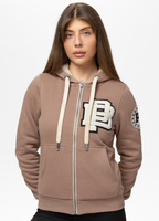 Damska bluza/kożuch PIT BULL SHERPA RUFFINA chocolate mousse rozpinana