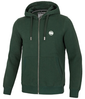 Bluza PIT BULL SMALL LOGO ciemnozielona (dark green) rozpinana