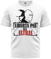 T-shirt LIBERTA PER GLI ULTRAS biały