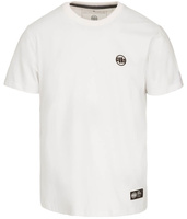 T-shirt PIT BULL Garment Washed SMALL LOGO 210 biały (off white)
