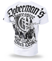 T-shirt DOBERMANS BLACK DEVIL II TS198 biały