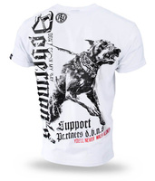 T-shirt DOBERMANS SUPPORT TS220 biały