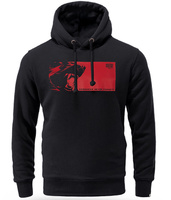 Bluza DOBERMANS NEVER FORGETS BK379 kaptur czarna