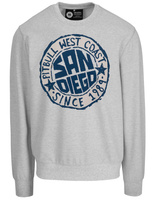 Bluza PIT BULL Tricot Terry SAN DIEGO SUN szara prosta