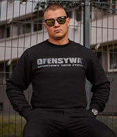 Bluza OFENSYWA SPORTOWY TRYB ŻYCIA czarno-szara prosta