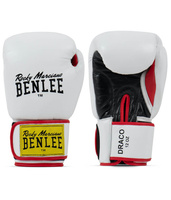 Skórzane rękawice bokserskie BENLEE DRACO białe