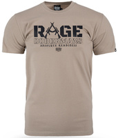 T-shirt DOBERMANS RAGE TS358 beżowy