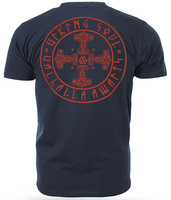 T-shirt DOBERMANS THORS CROSS TS386 granatowy