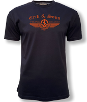 T-shirt ERIK & SONS HITRA czarny