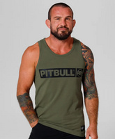 Tank top PIT BULL SLIM FIT HILLTOP oliwkowy