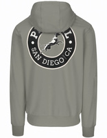 Bluza PIT BULL Tricot Terry SAN DIEGO CA dusty salvia kaptur