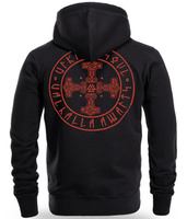 Bluza DOBERMANS THORS CROSS BZ386 czarna rozpinana czarna