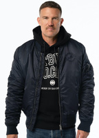 Kurtka PIT BULL HACKET WASHED BOMBER granatowa