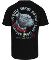 T-shirt PIT BULL STRENGTH &  RESPECT czarny