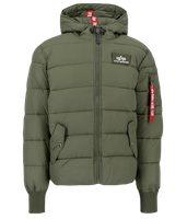 Kurtka ALPHA INDUSTRIES HOODED PUFFER FD oliwkowa (dark green) 118113 257