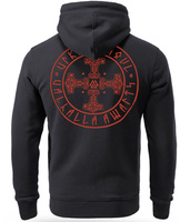 Bluza DOBERMANS THORS CROSS BK386 kaptur czarna