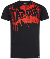 T-shirt TAPOUT SPLASHED czarny