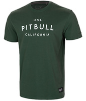 T-shirt PIT BULL Garment Washed USA CAL zielony