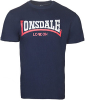 T-shirt LONSDALE TWO TONE granatowy
