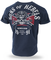 T-shirt DOBERMANS SONS OF REBELS TS196 granatowy