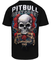 T-shirt PIT BULL SANTA MUERTE czarny