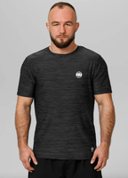 T-shirt PIT BULL SMALL LOGO CASUAL SPORT czarny (black melange)