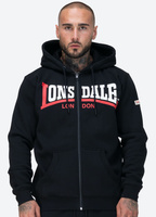 Bluza LONSDALE GARRIGILL czarna rozpinana