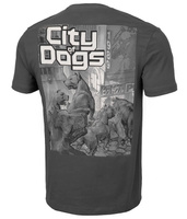 T-shirt PIT BULL CITY OF DOGS grafitowy