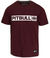 T-shirt PIT BULL HILLTOP 170 bordowy (dark burgundy)