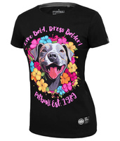 T-shirt damski PIT BULL HAPPY-PIT WMN czarny