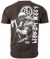T-shirt DOBERMANS VIKING REACTION TS368 brązowy
