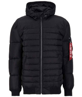 Kurtka ALPHA INDUSTRIES HOODED PUFFER FN czarna 138117 03