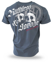 T-shirt DOBERMANS RUTHLESS & SAVAGE TS199 stalowy