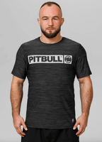 T-shirt PIT BULL HILLTOP CASUAL SPORT czarny (black melange)