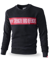 Bluza DOBERMANS STRENGTH THRU OFFENSIVE BC226 czarna prosta