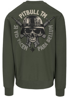 Bluza PIT BULL Tricot Terry PARA BELLUM zielona (old green) prosta