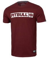 T-shirt PIT BULL HILLTOP 170 (burgundy) bordowy