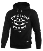 Bluza PRETORIAN PUBLIC ENEMY czarna kaptur