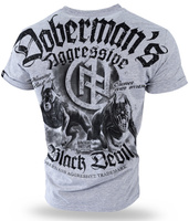 T-shirt DOBERMANS BLACK DEVIL II TS198 szary